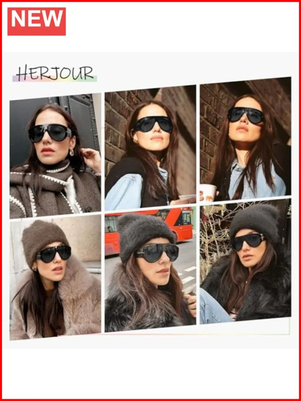 Oversized Retro Aviator Sunglasses Classic Vintage Sun Glasses
